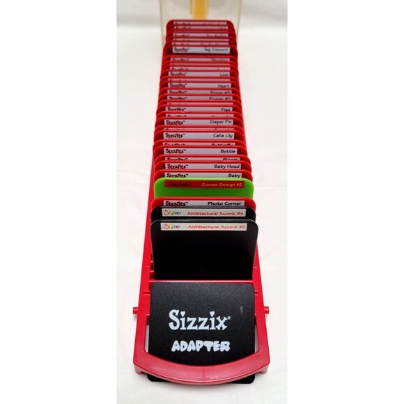 Sizzix Storage Case 2 5/8" x 2 3/8" Adapter 30 Picture Die Cutting Cartridges - Picture 1 of 12